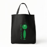 Alien Christian cloth tote bag (black)