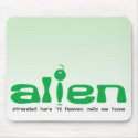 Alien Christian mousemat/mousepad