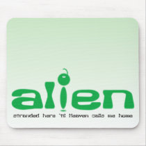 Alien Christian mousemat/mousepad by UpstreamDesigns Alien Christian mousemat/mousepad