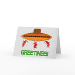 Alien Christmas Card