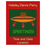Alien Christmas flyers