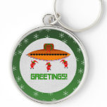 Alien Christmas Keychains