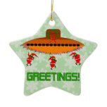 Alien Christmas Christmas Ornament