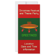 Alien Christmas Personalized Rack Card