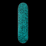 Alien Circuit III - Black on Cyan skateboards