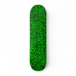 Alien Circuit III - Black on Green Skateboard Deck