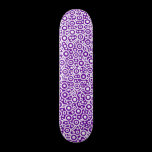 Alien Circuit - White on Violet skateboards