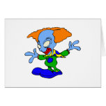 Alien Clown Greeting Cards