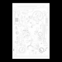 alien computer chip from the future clean line ver posters