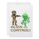Alien Control Custom Invitation