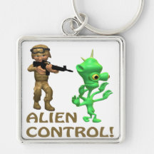 Alien Control Keychain