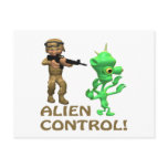 Alien Control Post Card