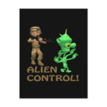 Alien Control Post Card