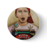 Alien Cookies finished painting Button