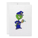 Alien Cop Writing a Ticket Custom Invites