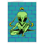 Alien Coverup Greeting Card