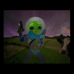 Alien cow posters