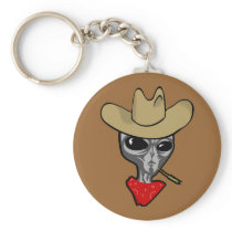 ALIEN COWBOY KEY CHAIN