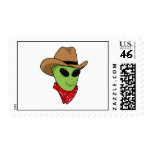 Alien Cowboy Stamp