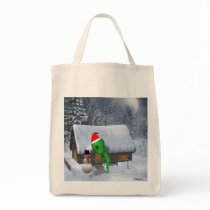 Alien Creatures Santa Tote Bag