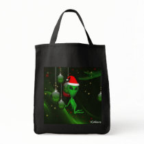 Alien Creatures Santa Tote Bag