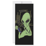 Alien Cries Over Dead Bird Rack Cards
