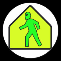 Alien Crossing stickers