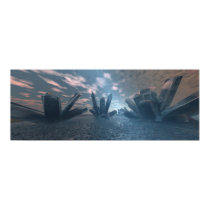 Alien Crystal World Poster posters