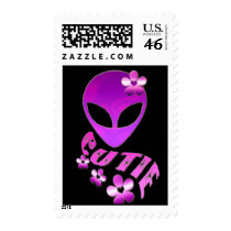 Alien Cutie Stamps by MidnightDreamer Alien Cutie Stamps