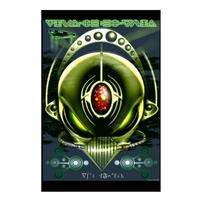 Alien Cyborg poster (Customizable) by LinkArtworks