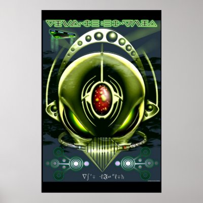 Alien Cyborg poster (Customizable) by LinkArtworks