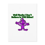 Alien Doesn't Believe Postcards