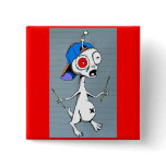 Alien Drummer Button