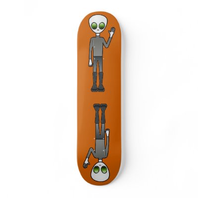 Alien Dude Skateboards by ParanormalExplorer