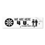 Alien Earth Alliance *We are here 4 U* Bumper Stickers