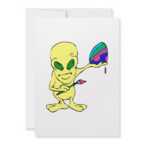 Alien Easter Bunny Personalized Invitation