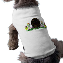 Alien Easter Egg Hunt Doggie Tshirt