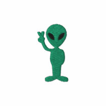 Alien Embroidered Shirt embroidered shirts by silhouette_emporium Alien Embroidered Shirt embroidered shirts
