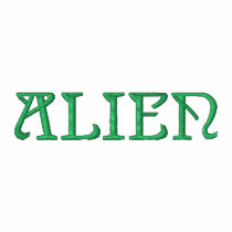 Alien embroidered shirts by AlienShack Alien embroidered shirts