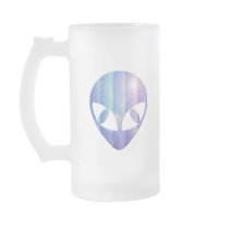 Alien Encounter Frosted Beer Mug
