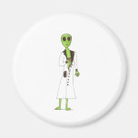 Alien Exposed Stealing Candy Refrigerator Magnet