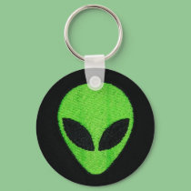 Alien face keychain