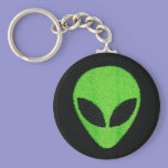 Alien face keychain