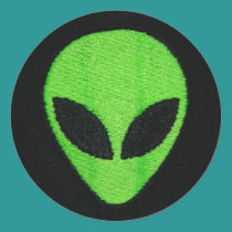 Alien face (stickers)