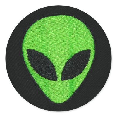 Alien face (stickers) by minx267