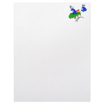 Alien falling out of coaster customized letterhead
