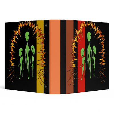 Alien Family 3 Ring Binder by sagart1952