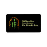Alien Family Personalized Address Label