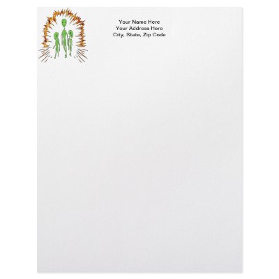 Alien Family Letterhead Design by sagart1952