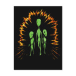 Alien Family Post Card
